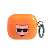 Karl Lagerfeld KLA3UCHFO Case for AirPods 3 Orange Choupette